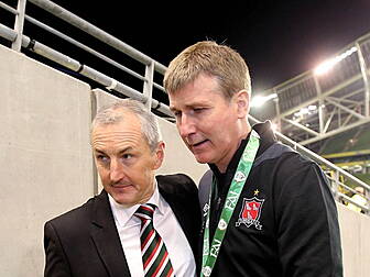 Stephen Kenny and John Caulfie...